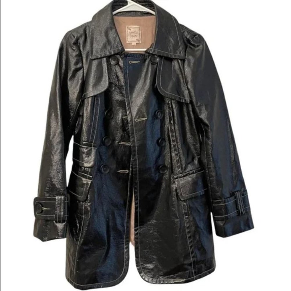 Nanette Lepore Black Double Breasted Coat